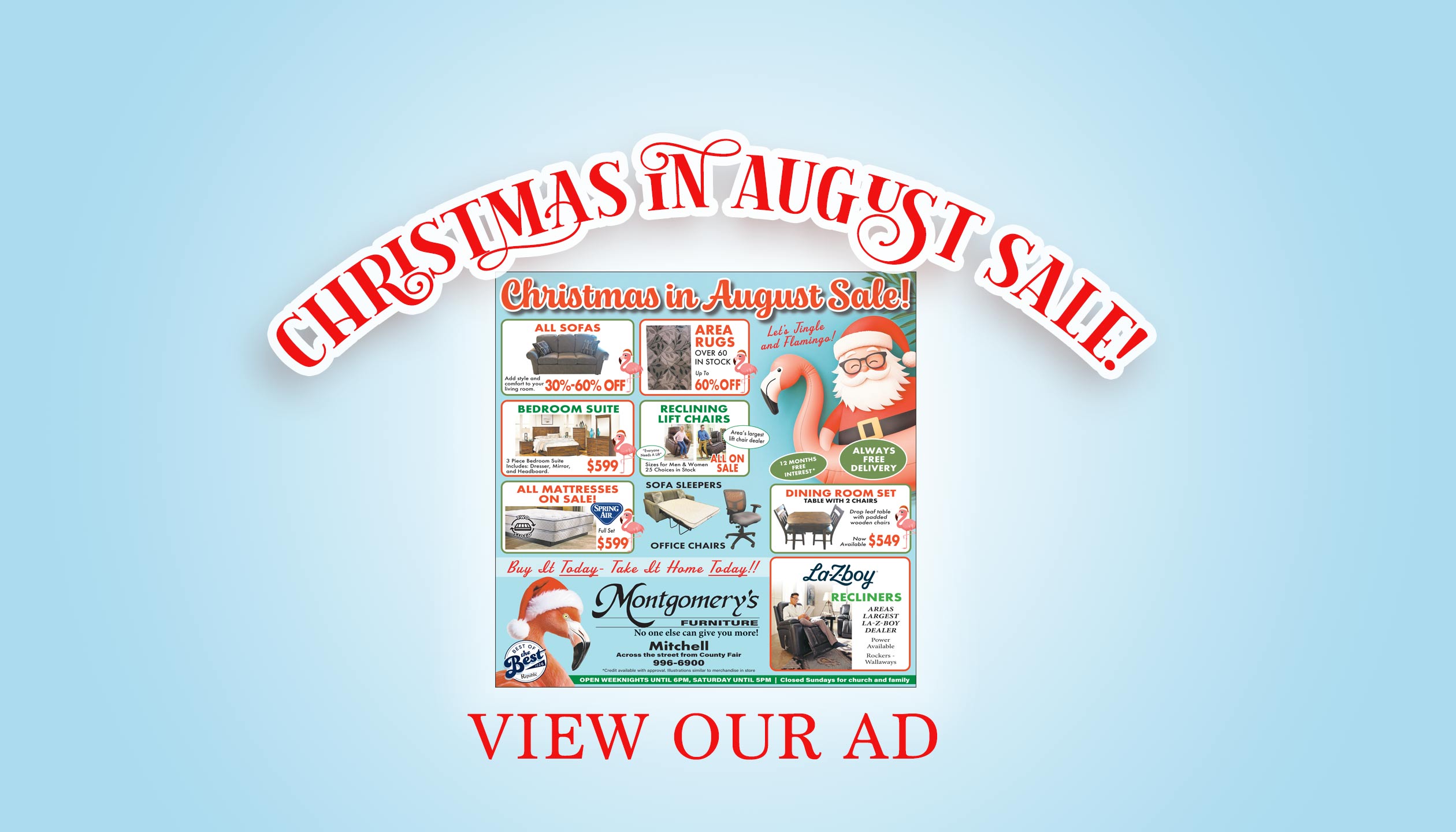 Christmas in August Sale